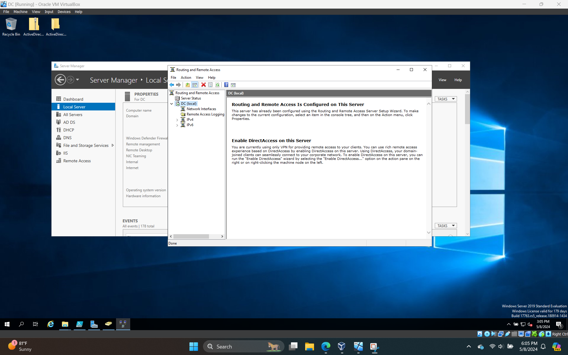 Routing and Remote Access